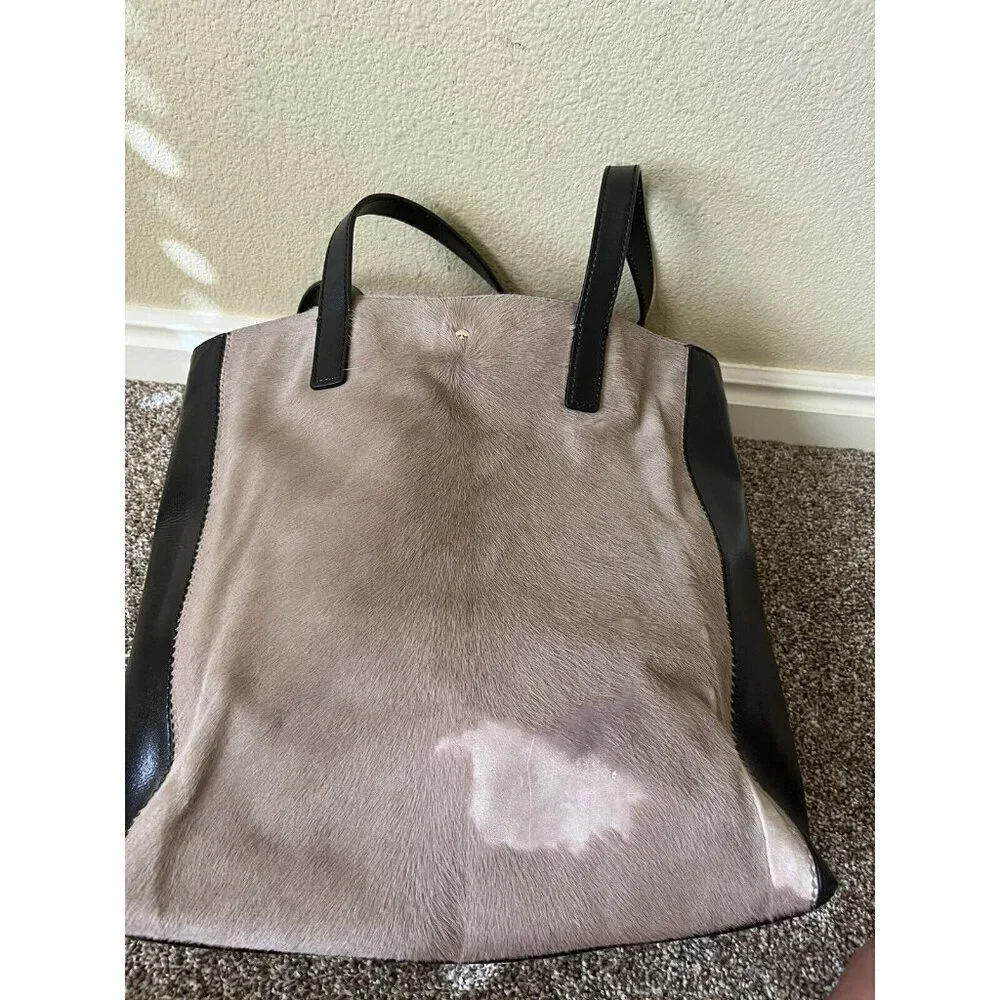 Kate Spade Madison Avenue Collection hair on Leather Tote boho western